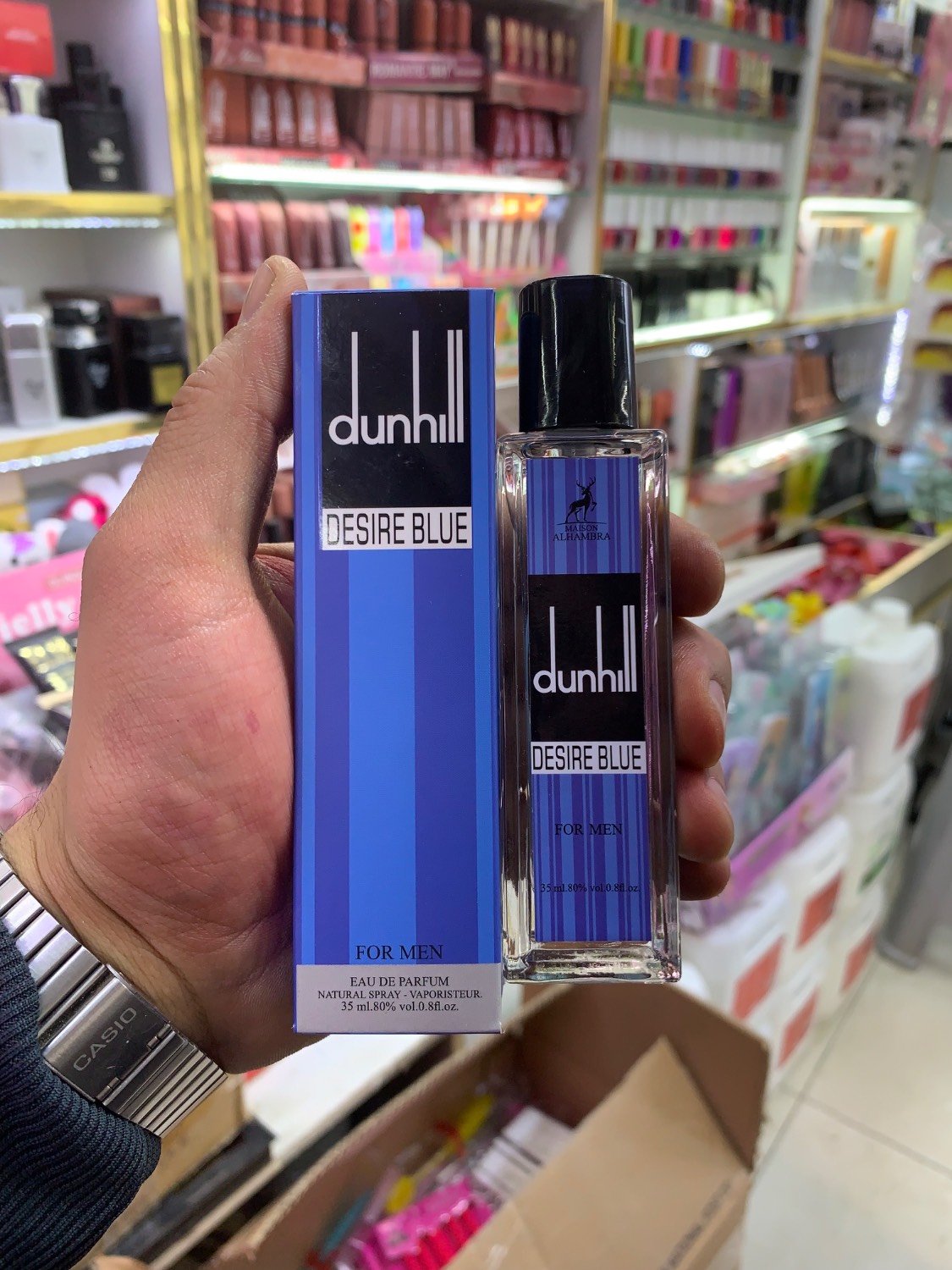 ادکلن 35 میل الحمرا اورجینال دانهیل دیزایر بلو