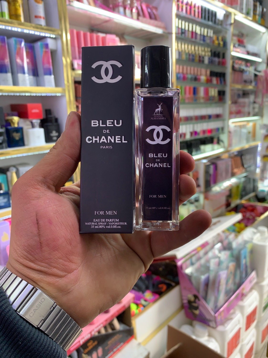 ادکلن 35 میل الحمرا اورجینال بلو چنل